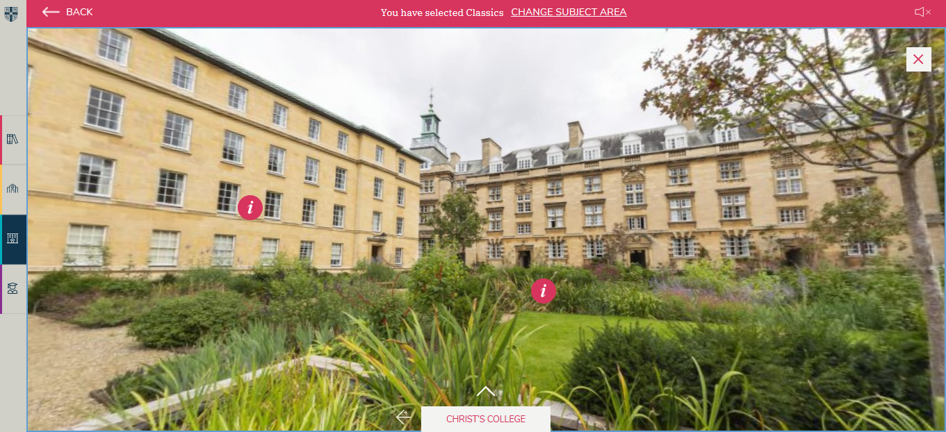 christs college cambridge virtual tour